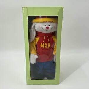 Mr. B The Rappin' Hip Hop Easter Bunny 14" NIB Coynes & Company Red Hoodie Toy